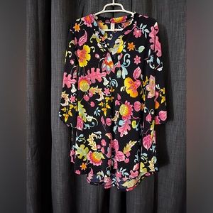 Sew in love floral print tunic